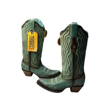 NEW Corral C3870 Women's TURQUOISE Embroidered Western Boots Snip Toe Size 6.5M picture