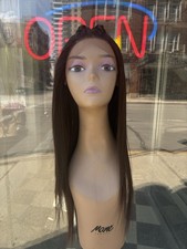 Brown Braided Straight Lacefront Wig picture