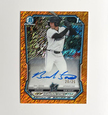 2026 Bowman Chrome Brendan Jones #CPA-BJ Orange Shimmer /25 1st Bowman Auto picture