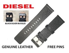 GENUINE DIESEL Watch Strap Band BLACK/ BROWN 22mm 24mm 26mm 28mm picture