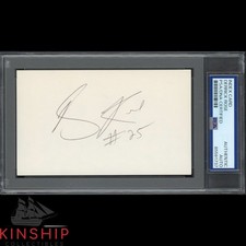 Derrick Rose signed 3x5 Index Card PSA DNA Slab Vintage Auto C4936 picture