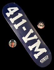 RARE 411VM Athletic Skateboard Deck 8.25” Throwback 411 Video Magazine BRAND NEW picture