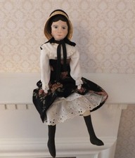 Artist OOAK Painted Cloth Prairie Style Folk Art Doll picture