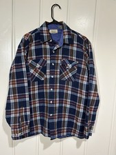 Vintage Sears Quilt Lined Flannel Workwear Jacket Overcoat Large picture
