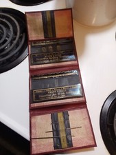 Antique Red 1914 Needle Double Folding Book, Contains Needles, 5