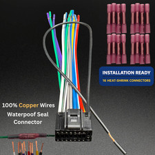 POWER WIRE HARNESS FOR KENWOOD KDC-X398 KDCX398 KDC-X498 KDCX498 KDC-X79 KIT picture