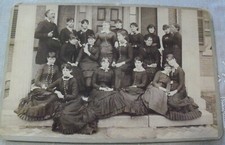 Stephens College Columbia Missouri Class of 1882 Cabinet Card Photo EVA JOHNSTON picture