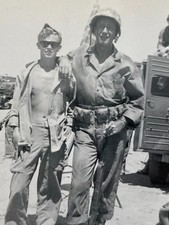 Vintage John Wayne Sands of Iwo Jima Film Set Candid 1949 Snapshot Photograph picture