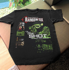 Vintage 1998 Rainbow Six Promo T-Shirt Ubisoft Video Game Graphic Tee S-5XL picture