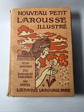 Antique 1925 Nouveau Petit Larousse Illustre Dictionary French Maps Graphs Art picture
