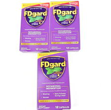 FDgard Occasional Indigestion 3 Boxes X 12 Capsules Each picture