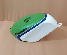 KAWASAKI KR-1 KR1 KR1S KR-1S 250 GREEN & WHITE PAINTED STEEL PETROL GAS TANK picture