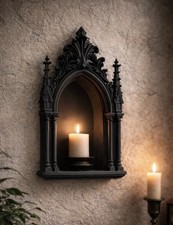 Gothic Cathedral Wall Altar Arched Sconce picture
