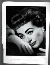 SUPER RARE 8X10 1950s ORIG MAGAZINE PAPER PHOTO JOAN CRAWFORD CARY COOPER picture