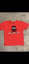 Vintage Radiohead W.A.S.T.E. Red Kids Youth T-Shirt Radiohead.TV Rare -SIZE 4yrs picture