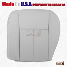 2004 2005 Buick Rainier CXL - Driver Bottom Perforated Leather Seat Cover Gray picture