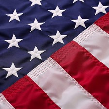 2x3 American Flag Made in USA Heavy Duty Embroidered Stars Sewn Stripes picture