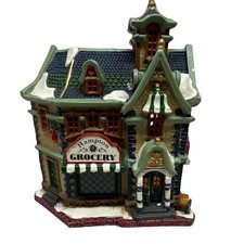 Lemax Hampton Grocery 2004 Christmas Village Lighted Building #35813CV Retired picture
