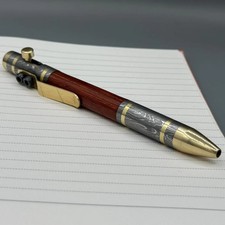 Luxury Handmade Damascus Steel ballpoint pen, Damascus Pen With Wooden Box picture