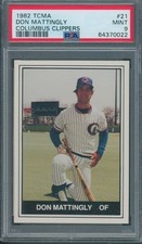 1982 TCMA Columbus Clippers #21 Don Mattingly PSA MINT 9 *0022 picture