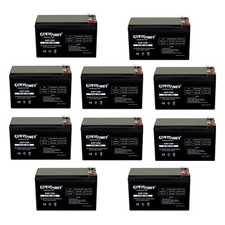 10 Pack ExpertPower 12V 9Ah F2 Terminal Rechargeable Sealed Lead Acid Battery picture