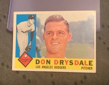 1960 Topps 475 Don Drysdale - Nice Card , See Pics picture