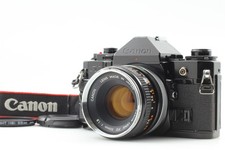 [Exc+5 w/ Strap] Canon A-1 Black 35mm Film Camera + FD 50mm f1.8 Lens From JAPAN picture