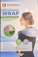 PhysioNatural Microwaveable Neck & Shoulder Wrap Natural Aromatherapy Therapy.📌 picture