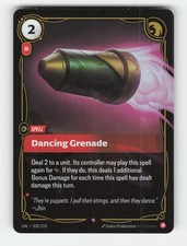 Dancing Grenade 020/219 Rare Unleashed Riftbound Foil Near Mint picture