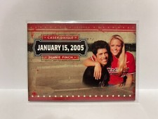 2005 Donruss Playoff - Casey Daigle + Jennie Finch  (January 15, 2005) RARE CARD picture