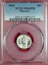 1916-P MERCURY DIME PCGS MS63FB picture