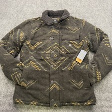 Roark X Manawa Tapu Axeman Wool Blend Aztec Style Lined Jacket Men's Small - NWT picture