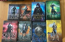 Sarah J. Maas Throne of Glass Complete Set OOP Original Cover, Mostly Hardcover picture