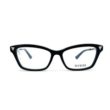 Guess Eyeglasses Frames GU2797 005 Black Blue Silver Cat Eye 52-15-140 picture