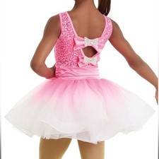 Weissman Dance Costume Pink Sequin Tutu Dress Adult Small NEW ‘What You Want’ picture