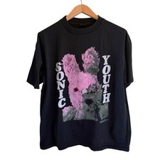 Vintage SONIC YOUTH GRACIAS BUNNY 90s Band XL Single Stitch RARE Shirt REPRINT picture