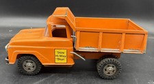 Vintage Orange Tonka State HI-WAY DEPT Highway Hydraulic Side Dump Truck picture