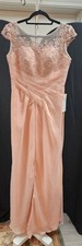 ** Dusty Rose Long Evening / Formal / Wedding Guest Gown - Dress ... Size 8 ** picture