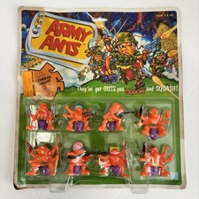 NEW Hasbro Army Ants General Patant Orange Army 1987 Vintage 8 Pack Figures Toy picture
