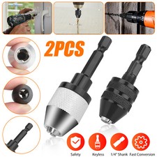 2x Keyless Chuck Conversion 1/4