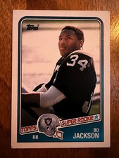 1988 Topps Bo Jackson #327 Super Rookie RC Los Angeles Raiders picture
