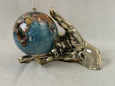 Alexander Kalifano Gemstones & Brass World In Hand 10” Long x 6” open box picture
