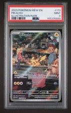 Pokemon Pikachu 173/165 Sv: Scarlet & Violet 151 Illustration Rare Holo PSA 9 picture