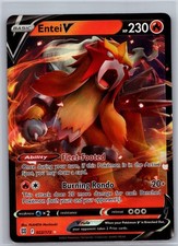 ENTEI V 022/172 BRILLIANT STARS UR NM 2022 POKEMON HOLO picture