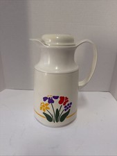Vintage Thermos Carafe Made In West Germany 1985 Pitcher 490 Floral Pattern picture