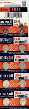LR44 Maxell (10 piece) LR44 MAXELL A76 L1154 AG13 357 New Alkaline Battery  picture
