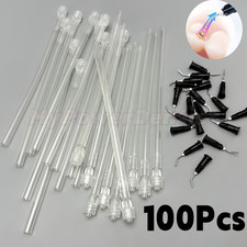 100X Disposable Dental Saliva Ejector Aspirator Suction Pre-Bent with Needle Tip picture