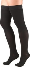 Truform 8848 Thigh High Compression Stockings 30-40 mmHg closed Toe Black Small picture