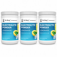 Dr. Berg Electrolyte Lemonade 1000mg Potassium Magnesium 100 Servings 3 Pack picture