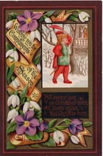 Christmas Card Marcus Ward and Co. Wishing Compliments of the Season unposted picture